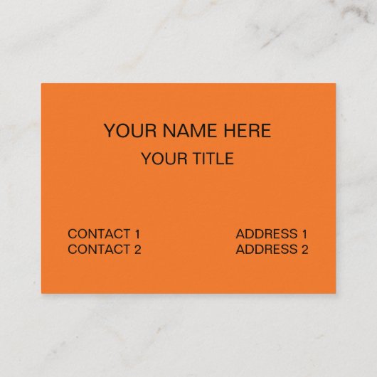 Carte De Visite Tranches de fruits orange (Dos)