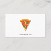 Carte De Visite Tranches de pizza (Dos)