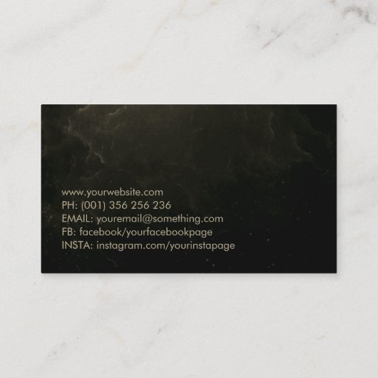 Carte De Visite Transformation éternelle - Bonsai Butterfly Spirit (Dos)