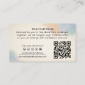 Carte De Visite Transformation Line Art Butterfly Life Coach (Dos)