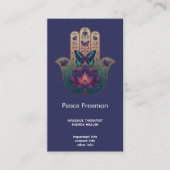Carte De Visite Transformation Sacrée | Dessin de la Main de Hamsa (Devant)