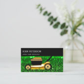 Carte De Visite Transformez vos espaces verts avec soin de pelouse (Debout devant)