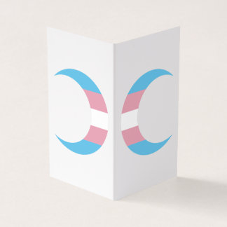 Carte De Visite Transgender Pride Crescent Moons Greeting Card