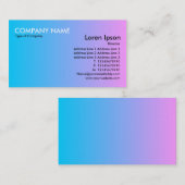 Carte De Visite Transition - Bleu à rose (Devant / Derrière)