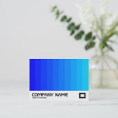 Carte De Visite Transition des couleurs - Couleurs bleues (Debout devant)