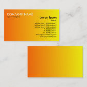 Carte De Visite Transition - Orange à Jaune (Devant / Derrière)