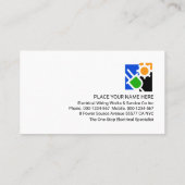 Carte De Visite Translucent Electrician Signage Electricity (Dos)