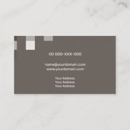 Carte De Visite Transparence Brown fine