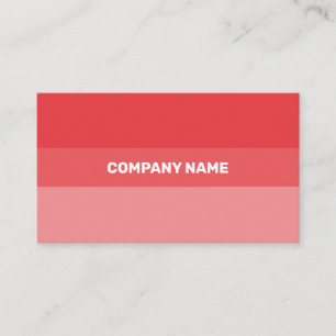 Carte De Visite Transparence contemporaine fraîche rouge&rose