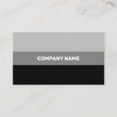 Carte De Visite Transparence contemporaine noire fraîche (Devant)