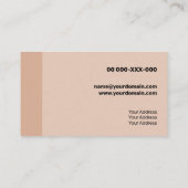 Carte De Visite Transparence contemporaine Saumon fraîche (Dos)