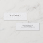 Carte de visite transparent mince (Devant / Derrière)