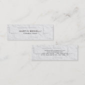 Carte de visite transparent mince en brique (Devant / Derrière)