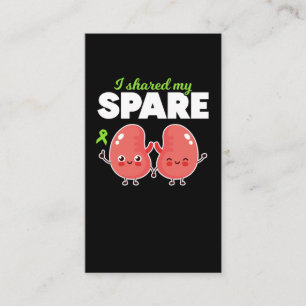 Carte De Visite Transplantation d'organes du rein de rechange