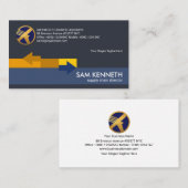 Carte De Visite Transport aérien Creative Brown Arrow Highway (Devant / Derrière)