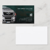 Carte De Visite Transport de camion Haulard Silver Truck avant (Devant / Derrière)