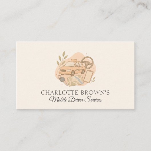 Carte De Visite Transport de chauffeur (Devant)
