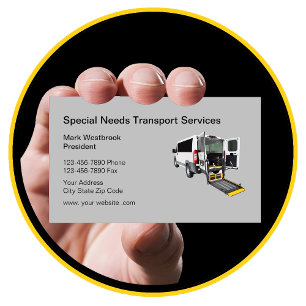 Carte De Visite Transport de fauteuil roulant pour besoins spéciau