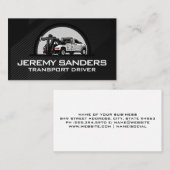 Carte De Visite Transport de wagons | Col bleu (Devant / Derrière)