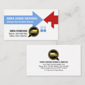 Carte De Visite Transport Destination Flèches Accueil Déplacement (Devant / Derrière)