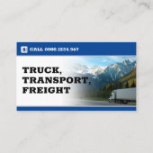 Carte De Visite Transport et logistique | Business card (Dos)