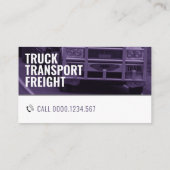 Carte De Visite Transport et logistique | Camion (Dos)