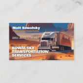 Carte De Visite Transport et logistique | Camion (Devant)