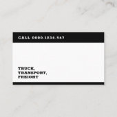 Carte De Visite Transport et logistique | Camion (Dos)