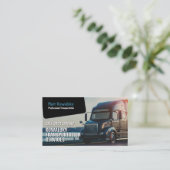 Carte De Visite Transport et logistique | Camion (Debout devant)