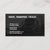 Carte De Visite Transport et logistique | Camion (Dos)