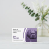 Carte De Visite Transport et logistique | Camion (Debout devant)