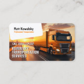 Carte De Visite Transport et logistique | Camion (Devant)