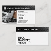 Carte De Visite Transport et logistique | Camion (Devant / Derrière)
