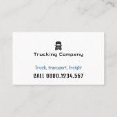 Carte De Visite Transport et logistique | Camions (Dos)