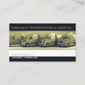 Carte De Visite Transport et logistique | Camions (Devant)
