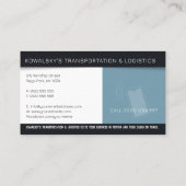 Carte De Visite Transport et logistique | Camions (Dos)