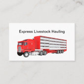 Carte De Visite Transport Et Transport Du Bétail (Devant)