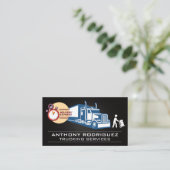 Carte De Visite Transport | Logistique du camionnage (Debout devant)