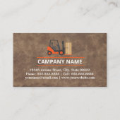 Carte De Visite Transport, Logistique - Professionnel (Dos)