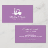 Carte De Visite Transport, Logistique - Professionnel Violet (Devant / Derrière)