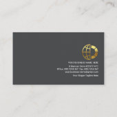 Carte De Visite Transport logistique simple en demi-cercle blanc (Dos)