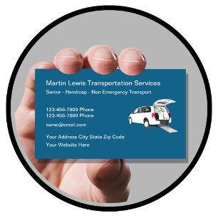 Carte De Visite Transport non urgent pour personnes handicapées âg