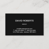 Carte De Visite Transport professionnel des camions (Dos)