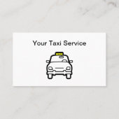 Carte De Visite Transport public léger de taxi (Dos)