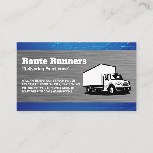 Carte De Visite Transport routier | Expédition (Devant)