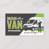 Carte De Visite Transport Services - Man with a Van (Devant)