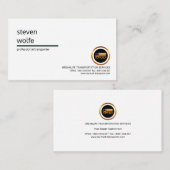 Carte De Visite Transport simple propre professionnel de camion (Devant / Derrière)