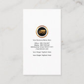 Carte De Visite Transporteur de couverture de grain de bois robust (Dos)