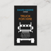 Carte De Visite Transporteur de couverture de grain de bois robust (Devant)