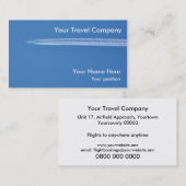 Carte De Visite Transports aériens de contrails d'avion (Devant / Derrière)